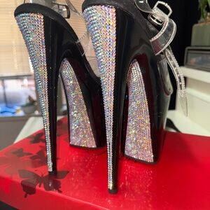 Pleaser Flamingo Crystal Sandal